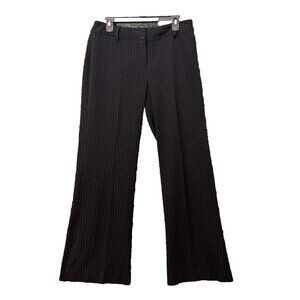 Madison Dress Pants Bottom Black Gray Striped Women's Formal Size 10
